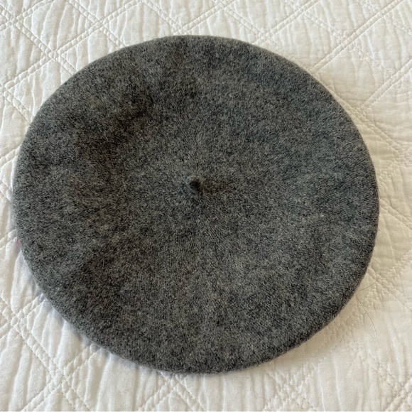 Vintage charcoal gray wool beret - Picture 6 of 6